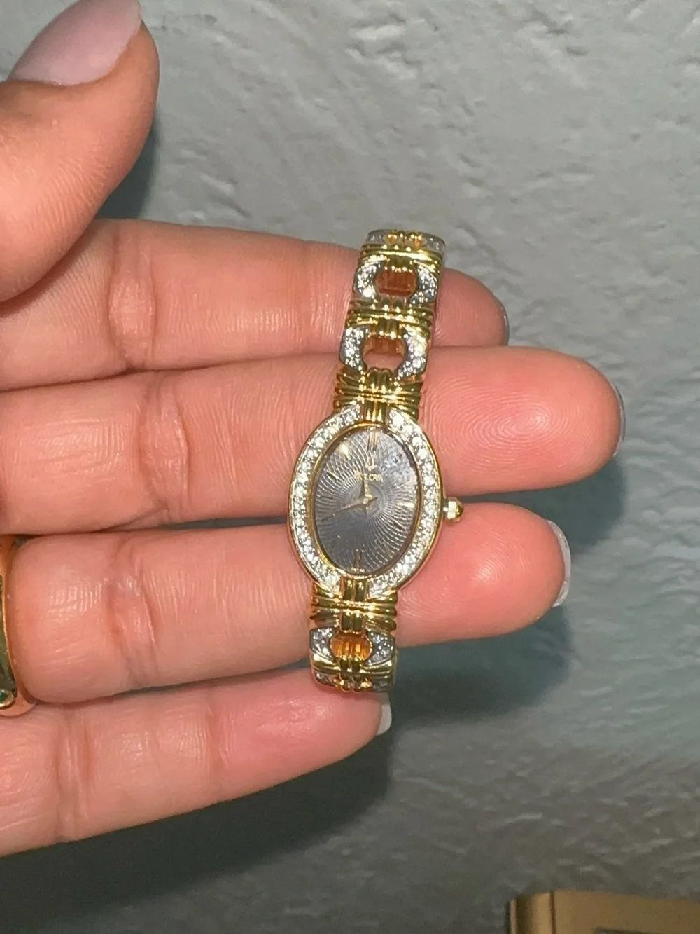 Bulova Gold and Black Women's Bracelet Watch